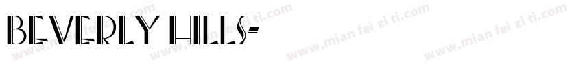 BEVERLY HILLS字体转换